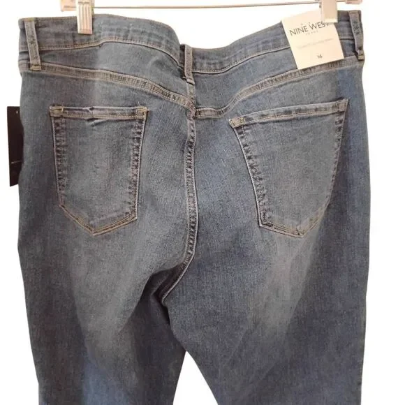9 West Cigarette High Ride Modena Jeans Size 16 NWT - Picture 5 of 5